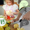 Miniatyrbilde 4 av 5: Kjøkkenkniver for barn - for kutting og matlaging av frukt eller grønnsaker Set of 8