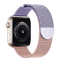 Miniatyrbild 1 av 5: Milanese metallarmband med magnet, passar Apple Watch-armband iWatch-serier 9 3 6 5 SE 7 8 Ultra 2 Taro-pulver sand Taro powder sand 38mm/40mm/41mm