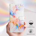 Miniatyrbilde 5 av 5: Marmor Skinnveske for TCL 501 Galaxy Marble White