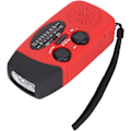 Pikkukuva 5 / 5: Käyttökelpoinen radio aurinkopaneelilla, taskulampulla ja 2000 mAh:n Powerbankilla, punainen SOS