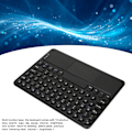 Miniatyrbild 6 av 6: 10 tum Trådlöst Bluetooth-tangentbord med pekskärm Retro Runda Tangentknappar Ergonomiskt Magnetiskt Stöd Pekgester för Windows för IOS Svart