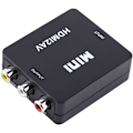 Miniatyrbilde 1 av 6: Mini Composite Mini HDMI2AV Digital HDMI RCA til AV Videokonverter Adapter 720p / 1080p (Svart)