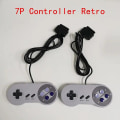 Miniatyrbillede 3 af 4: 16 Bits Universal Wired Game Controller Classic Game Handle Gamepad Joysticks Pc Video Games 7p Controller For Snes
