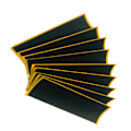 Miniatyrbillede 1 af 5: Fingerboard grip tape 12-pak Sort 38x110 mm Sort 38x110 mm