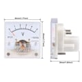 Miniatyrbilde 2 av 10: DC voltmeter Analogt panelmeter 0-50V 0-50V 0-50V 0-50V