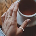 Miniatyrbillede 2 af 8: Justerbar Fidget Ring | Sød justerbar roterende ring | Fingertilbehør til kærester, kærester, ægtefæller, hustruer, partnere og ledsagere