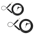Miniatyrbillede 3 af 5: 3,5 mm til 2,5 mm lydkabel til Bose Oe2 headset med mikrofon, volumenkontrol, linjekontrol, hovedtelefonledning