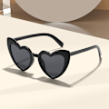 Miniatyrbild 3 av 6: 6 retro hjärtformade solglasögon, retro glasögon mode goggles festtillbehör, (svart, vit, lila, röd, rosenröd, rosa)