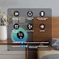 Miniatyrbilde 3 av 5: Lysvekker med Bluetooth-høyttaler, Barnevekkerklokke med 4 lysstyrkenivåer og fargerikt lys