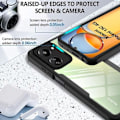 Miniatyrbild 3 av 4: Fodral för Xiaomi Redmi 13C Helkropp Förstärkt Kant Hård 360° Skydd - Svart