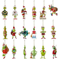 Miniatyrbild 1 av 3: God Jul Grinch Ornament Julgran Hängande Dekoration Figur Hänge -sz.11977 Style 9