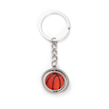 Miniatyrbillede 5 af 5: Basketball nøglering, metal roterende 3D sport nøglering, gave