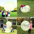 Miniatyrbild 6 av 6: Transparent Vattenfylld Bubbelboll - Hållbart TPR-Material - Patboll för Utomhuskul