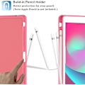 Miniatyrbild 3 av 3: Supveco Skal för iPad 9:e/8:e/7:e generationen 10,2 tum (2021/2020/2019 Modell) med Pennhållare, Skydd för iPad 10,2 Tum - Vattenmelon