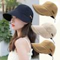 Miniatyrbillede 4 af 10: Denim Bucket Hatte Dame Sommerhat SORT_xx Black