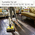 Miniatyrbilde 4 av 4: 8-delt sett med ruller til Karcher Fc7 Fc5 Fc3 Fc3d gulvvasker