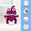 Miniatyrbilde 3 av 5: Plushleker, 3 Plushies, Stoffdyr Plush Doll for Fans og Barn (Lilla)