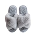 Pikkukuva 1 / 4: Pehmeät ja kevyet plyysikotitossut naisille harmaa grey 10
