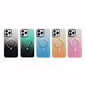 Pikkukuva 1 / 5: Sopii iPhone16:lle, mattapintainen gradientti Apple 15 magneettiladattava 14proMax pudotusturvallinen suojakotelo vihreä green iPhone 16 pro max