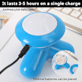 Miniatyrbild 10 av 10: Mini Handheld Massage Device Portable Full Body Vibrating Massager for Relaxation Blue