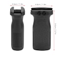 Miniatyrbilde 1 av 2: Taktisk Nylon Rail Vertikalt Grep Foregrip for 20mm Picatinny Rail System (Svart)