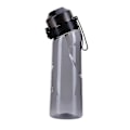 Pikkukuva 2 / 5: Mausteinen vesipullo 7 makupodilla Air Water Up pullo Jäätynyt musta 650ml Air Starter Up Set Vesi-kuppi leirintään Urheilu Selkeä Musta Clear Black Clear Black Only water bottle