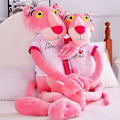 Miniatyrbild 2 av 4: Rosa Pantern Plyschleksak Söta Långa Ben Mjuk Djur Rosa Leopard Kawaii Present Fylld Dock Barnfödelsedagspresent utan kläder without clothes 60 cm