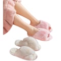 Pikkukuva 5 / 5: Pehmeät ja kevyet plyysikotitossut naisille, vaaleanpunaiset pink 9