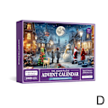 Miniatyrbilde 1 av 10: Julepuslespill-adventskalender 2023 - Puslespillbiter hver dag D one-size