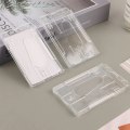Miniatyrbilde 2 av 5: 10 stk ID-kortholder i hardplast, 5,8*8,9 cm gjennomsiktig kortholder Kortholder med tommelåpning Vertikal ID-etui for skolekontoret