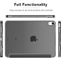 Miniatyrbild 4 av 5: iPad Air 4 Fodral 2020 - iPad Air 4:e Generationens Fodral 10,9 tum Lättviktigt Slimmat Skydd Med Transparent Frostat Hårt Skal [Stöder Touch ID](Svart)_xx