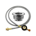 Miniatyrbilde 1 av 5: Gassadapter for utendørs bruk, delt gasskomfyr-omformer, gasstankadapter for camping, matlaging og piknik_xx