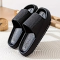 Miniatyrbillede 1 af 5: Mænds Solid EVA Slides - Afslappet Anti-Skridsikker Slippers til Indendørs Udendørs Strand Brusebad