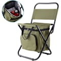 Miniatyrbillede 4 af 7: Foldbar Have-Stol med Opbevaring Bærbar Campingstol Robust Foldbar Stol Bærepose