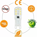 Miniatyrbillede 3 af 5: 10 x G9 3W LED pærer, svarende til 33W halogenpærer, 3000K varmt hvidt lys, ikke-dæmpbar, 360° spredningsvinkel
