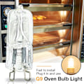 Miniatyrbild 4 av 5: FW G9 Ugnslampa Hög Temperaturresistent Hållbar Halogenlampa Lampa För Kylskåp Ugnar Fläktar 40w