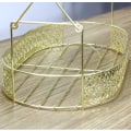 Miniatyrbillede 2 af 5: Guld Kopholder, Display Serverak til 6 Kaffe Kopper og 6 Underkopper