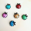 Pikkukuva 1 / 5: Ladybug 6 kpl/setti Mini Ladybug Jääkaappimagneetti Luova Kodinsisustus Söpö Piirretty Jääkaappi