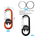 Miniatyrbilde 2 av 5: 2 stk nøkkelring karabiner, mini utendørs verktøy unisex