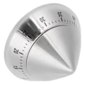 Miniatyrbilde 3 av 4: Kjøkken Koker Timer Rustfritt Stål Mekanisk Timer Påminnelse Tidshåndtering Verktøy (Skarp Form)