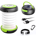 Miniatyrbilde 1 av 5: LED Ladbar Campinglys, Solcelle/USB-drevet