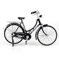 Miniatyrbillede 1 af 5: 1:10 Legering Klassisk Retro Cykel Model Ornament - Sort Black Woman Style