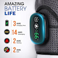 Miniatyrbild 4 av 5: Uppvärmd massageapparat infraröd terapi vibration elektrisk axelmassage wrap bälte för nacke rygg kropp artrit smärtlindring black