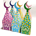 Pikkukuva 8 / 10: 60 kpl Gable Ramadan lahjapakkauksia Kareem Paper Eid Mubarak lahjapakkauksia Muslim Eid Mubarak laatikko
