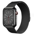 Miniatyrbillede 1 af 5: Milanese loop rem til Apple Watch-rem 44mm 40mm 45mm 49mm 41mm 38mm 42mm 44mm Armbånd iwatch Series 9 3 6 5 SE 7 8 Ultra 2 starlight - sort black 38mm/40mm/41mm