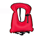 Miniatyrbillede 1 af 10: Redningsvest Snorkelvest RØD rode