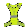 Pikkukuva 3 / 5: Heijastava juoksuliivi miehille ja naisille, juoksutarvikkeet yöllä kävelyyn, fluoresoiva keltainen_xx Fluorescent Yellow Without Light