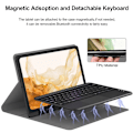Pikkukuva 2 / 5: Langaton Bluetooth-näppäimistökotelo Samsung Galaxy Tab S7 Fe / S7 Plus / S8+ -malleille, pudotussuoja ja kosketuslevy Black