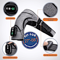 Miniatyrbild 2 av 5: Uppvärmd massageapparat infraröd terapi vibration elektrisk axelmassage wrap bälte för nacke rygg kropp artrit smärtlindring gray
