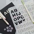 Pikkukuva 3 / 5: 8 numeron ja kirjaimen sapluunan aakkoset sapluunamaalaus uudelleenkäytettävä pehmeä pieni iso kirjain 1–3 cm scrapbookingiin _xx